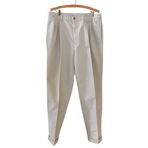 Van Heusen Men’s Relaxed Fit Pleated Front Cuffed Pants, Size 36/32